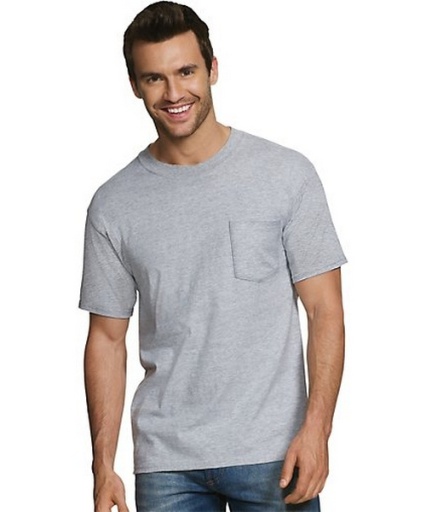 Hanes Men's FreshIQ® ComfortSoft® Dyed Assorted Colors Pocket T-Shirt 5-Pack men Hanes