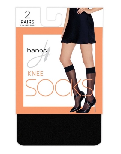 hanes knee high socks 2-pack women hanes