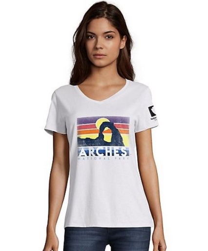 hanes arches national park women's graphic t-shirt women hanes