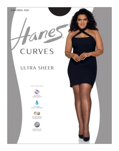 hanes curves ultra sheer control top legwear women Hanes