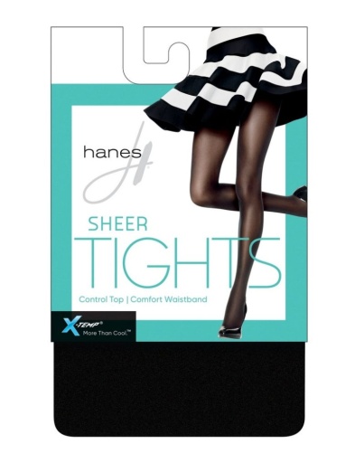 HST021 - Hanes Womens Perfect Tights With Compression Backseam And Control  Top