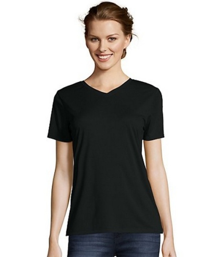 Hanes Women's Cool DRI® V-Neck T-Shirt women Hanes