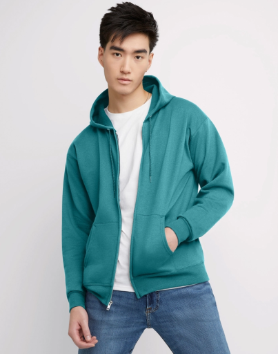 hanes ecosmart unisex full-zip fleece hoodie men Hanes