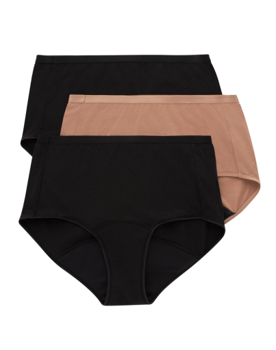 hanes comfort period. women's brief period underwear super leaks 3-pack women Hanes