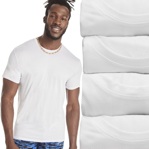 hanes ult x-temp mesh crew men Hanes