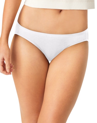 hanes women's bikini underwear, moisture-wicking cotton, 6-pack women Hanes