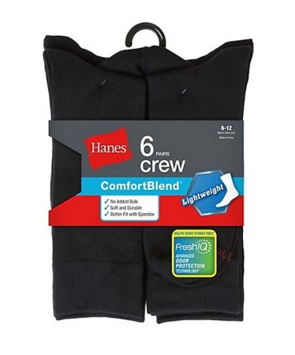 Hanes Men's Comfortblend Lightweight Casual Dress Socks P6 men Hanes