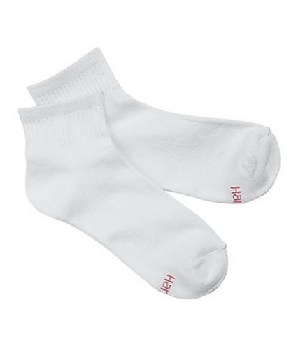 hanes women's comfortsoft ankle socks extended sizes 3-pack 872L3P