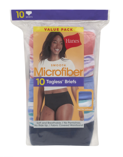 hanes cool comfort women's microfiber briefs 10-pack women Hanes