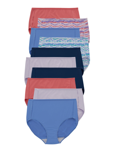 hanes women's brief underwear moisture-wicking 10-pack women Hanes