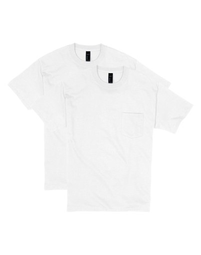 hanes beefy-t unisex pocket t-shirt 2-pack men Hanes