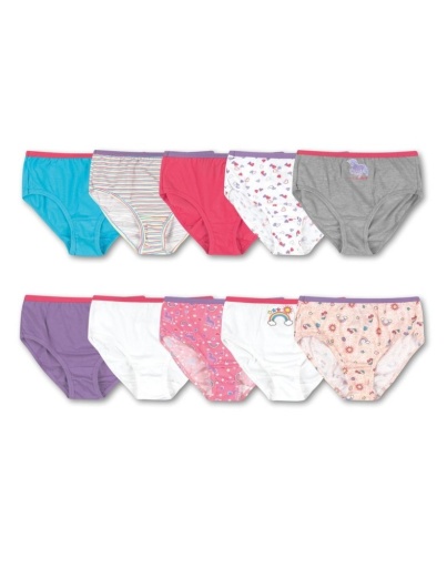 hanes girls' cotton briefs 10-pack youth Hanes