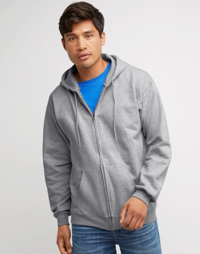 hanes ultimate men's full-zip heavyweight fleece hoodie men hanes