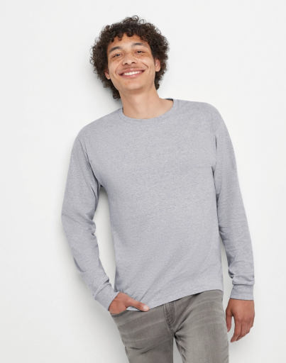 hanes men's essential-t long sleeve t-shirt (2-pack) men Hanes