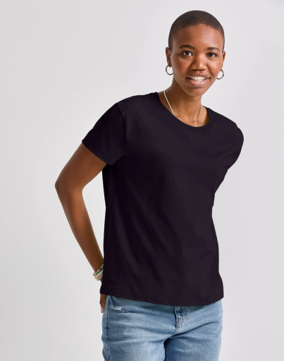 hanes w ess relaxed ss crew tee women Hanes