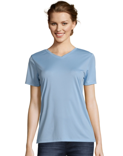 hanes sport cool dri women's performance v-neck t-shirt women Hanes
