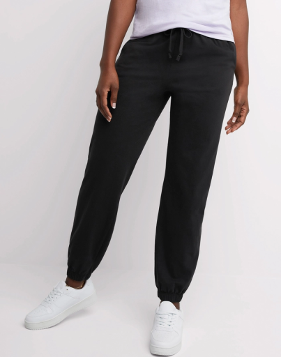 hanes essentials women's cotton jersey joggers 29 inches women Hanes