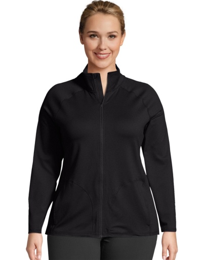 just my size active full zip mock neck jacket women Just My Size