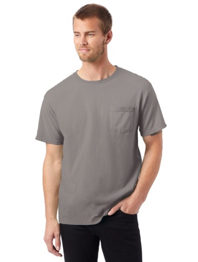Hanes Men's ComfortWash™ Garment Dyed Short Sleeve Pocket Tee GDH150GRTDYE
