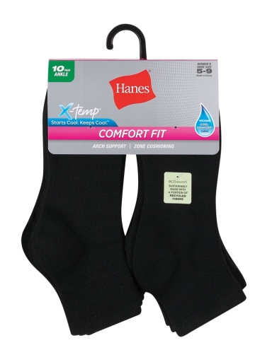 p10 comfort fit ankle women Hanes