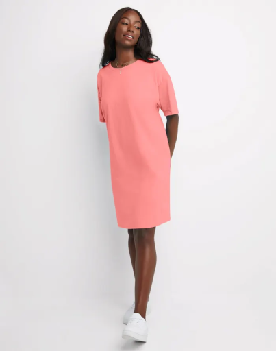5660-hanes essentials women's t-shirt dress cotton women hanes