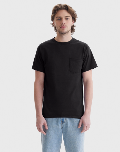 5590-hanes men's authentic pocket t-shirt men hanes