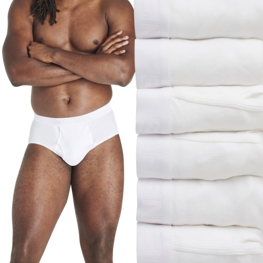 core white brief men Hanes