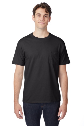 5190-hanes beefy-t unisex pocket t-shirt men Hanes