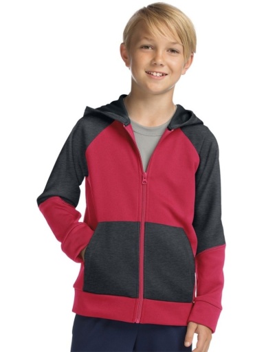 hanes sport boy's tech fleece full zip hoodie youth Hanes