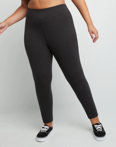 hanes just my size women's stretch jersey leggings 25.5 inches (plus size) women Just My Size