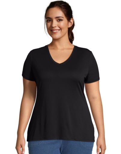 just my size cool dri short-sleeve women's v-neck tee women Just My Size