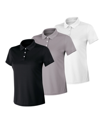 hanes sport cool dri women's performance polo shirt 3-pack women Hanes