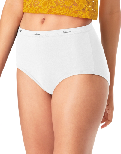 Hanes Brief 6-Pack Underwear Women's Panties Pure Comfort Microfiber  Breathable 
