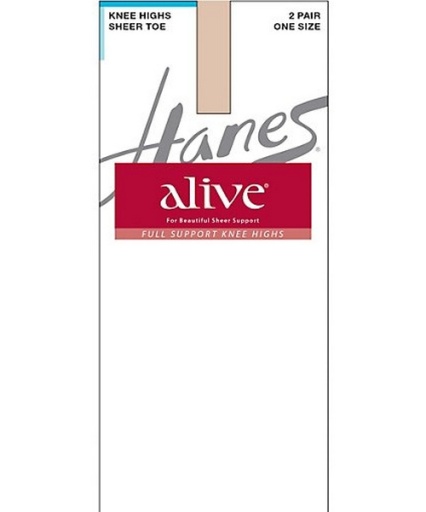hanes alive full support sheer knee highs 2-pack women Hanes