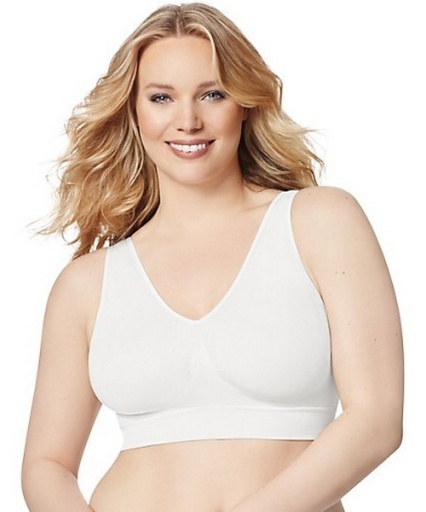 hanes just my size women's pure comfort seamless bralette (plus size) women Hanes
