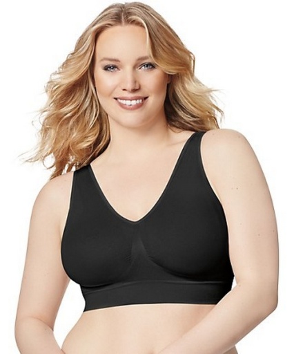 hanes just my size women's pure comfort seamless bralette, plus size women Hanes