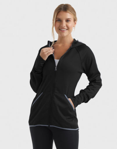 hanes sport women's full-zip fleece hoodie women Hanes
