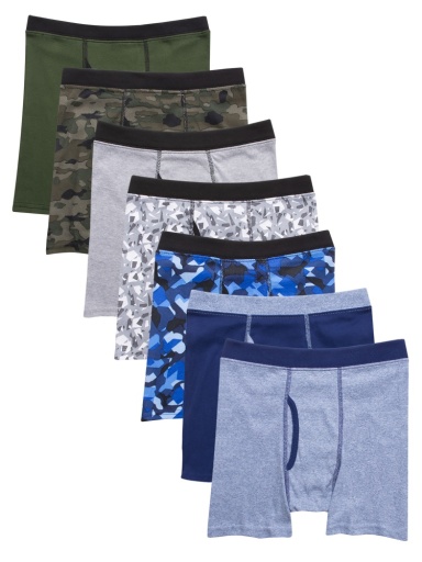hanes boys' comfortsoft dyed boxer briefs with comfortsoft waistband 7-pack youth Hanes