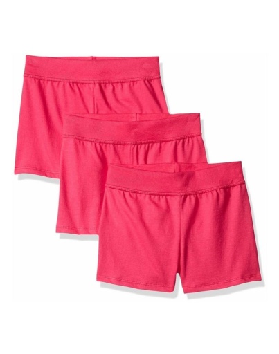 hanes girls' jersey shorts 3-pack youth Hanes