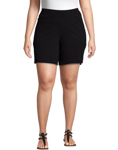 just my size cotton jersey pull-on women's shorts women Just My Size