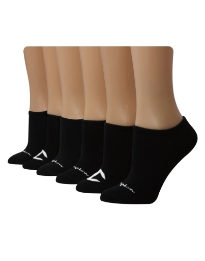champion women's super no-show socks multi logo 6-pairs women Champion