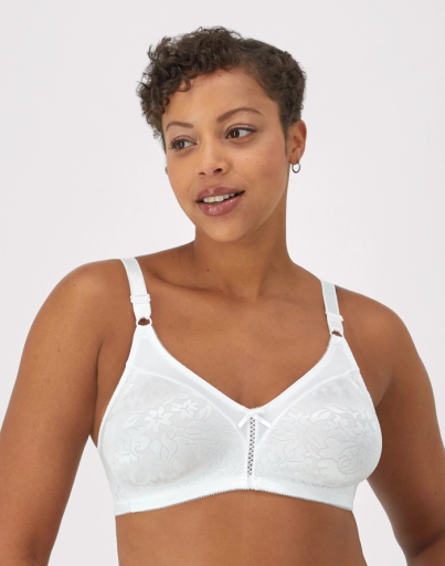 bali double support lace wireless bra women bali