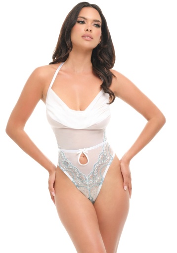 Victoria Teddy — White & Blue