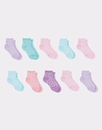 hanes girls' comfortsoft® ankle socks 10-pack women Hanes