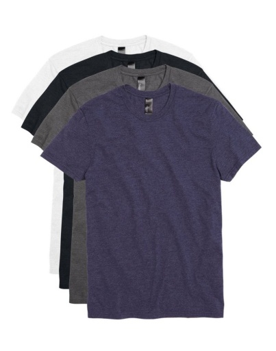 hanes men's garment washed crewneck short-sleeved t-shirt assorted 4-pack men hanes