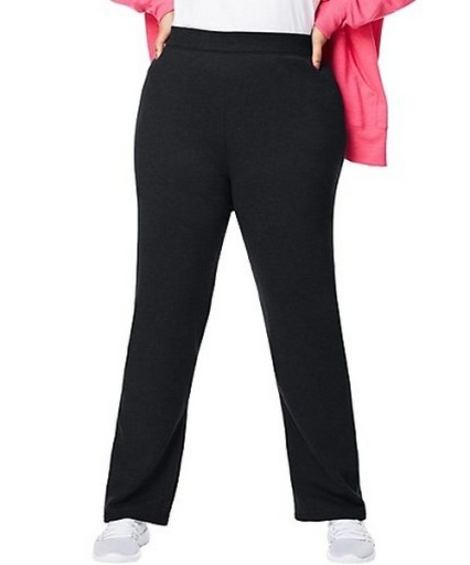 just my size comfortsoft ecosmart fleece open-hem women's sweatpants average length women Just My Size