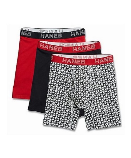 hanes ultimate men's comfort flex fit cotton/modal boxer briefs assorted 3-pack men hanes