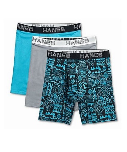 hanes ultimate men's comfort flex fit cotton/modal boxer briefs assorted 3-pack men hanes