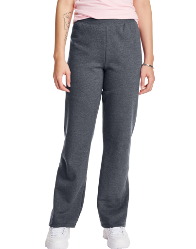 hanes ecosmart women's fleece sweatpants with open bottom legs 30.5 inches women Hanes