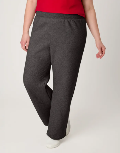 hanes ecosmart women's fleece sweatpants with open bottom legs 30.5 inches women hanes
